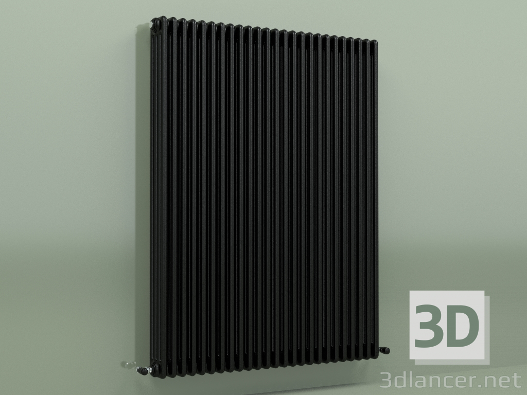 3d model Radiador TESI 4 (H 1500 25EL, Negro - RAL 9005) - vista previa