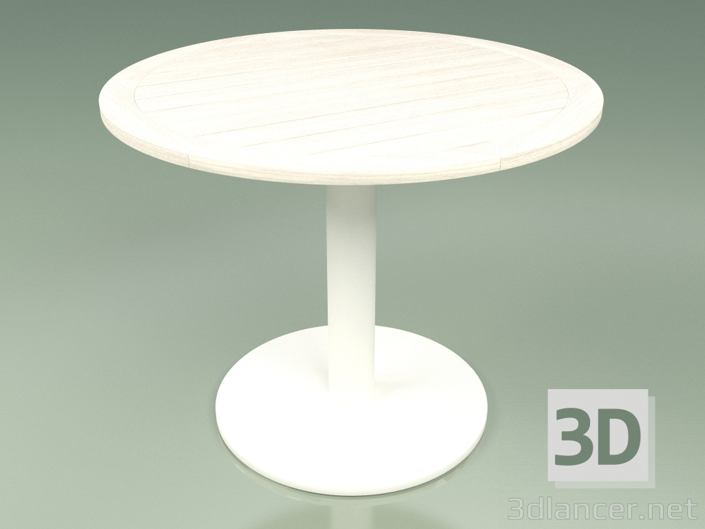 3d модель Стол 003 (Metal Milk, Weather Resistant White Coloured Teak) – превью