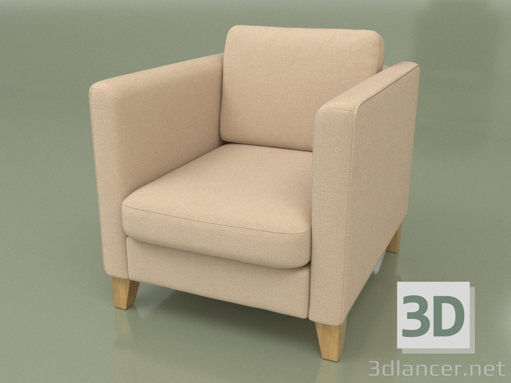 modello 3D Poltrona Bari (ST 60) - anteprima