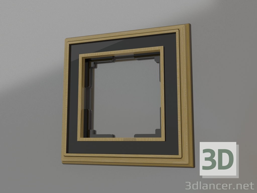 Modelo 3d Moldura para 1 poste Palacio (bronze-preto) - preview