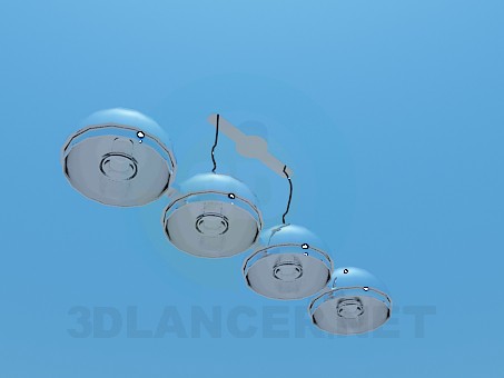 modello 3D Lampadario a bracci - anteprima