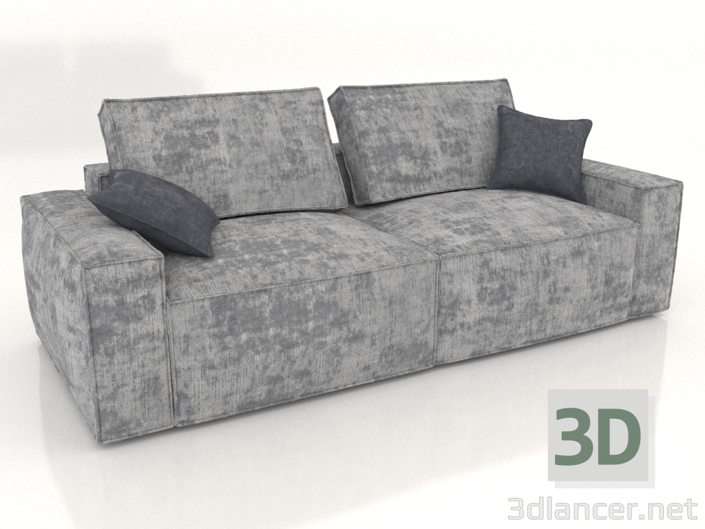 3d model Sofá recto Loft (Eurobook) - vista previa