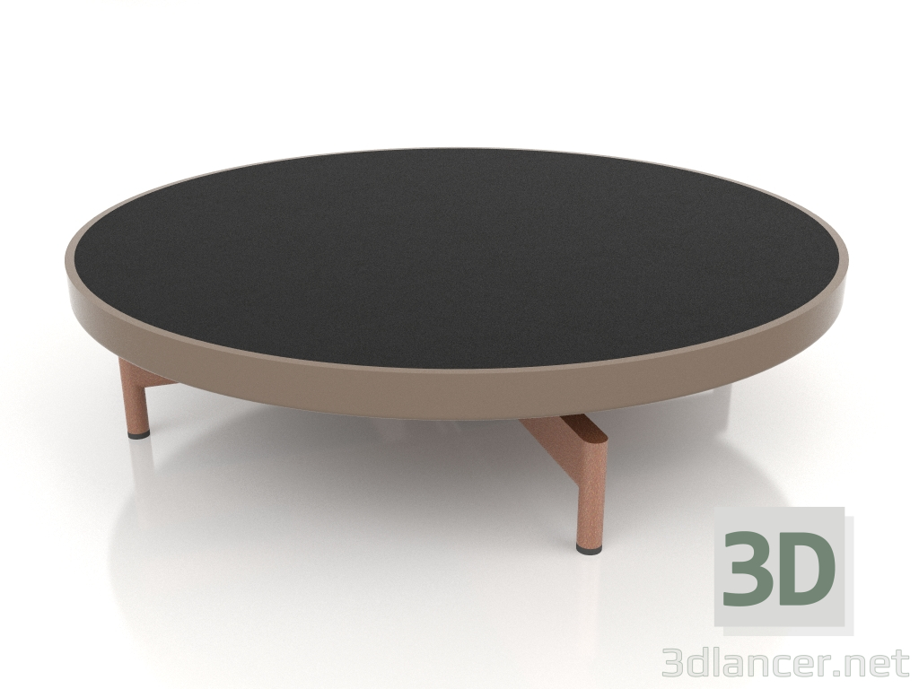 Modelo 3d Mesa de centro redonda Ø90x22 (Bronze, DEKTON Domoos) - preview