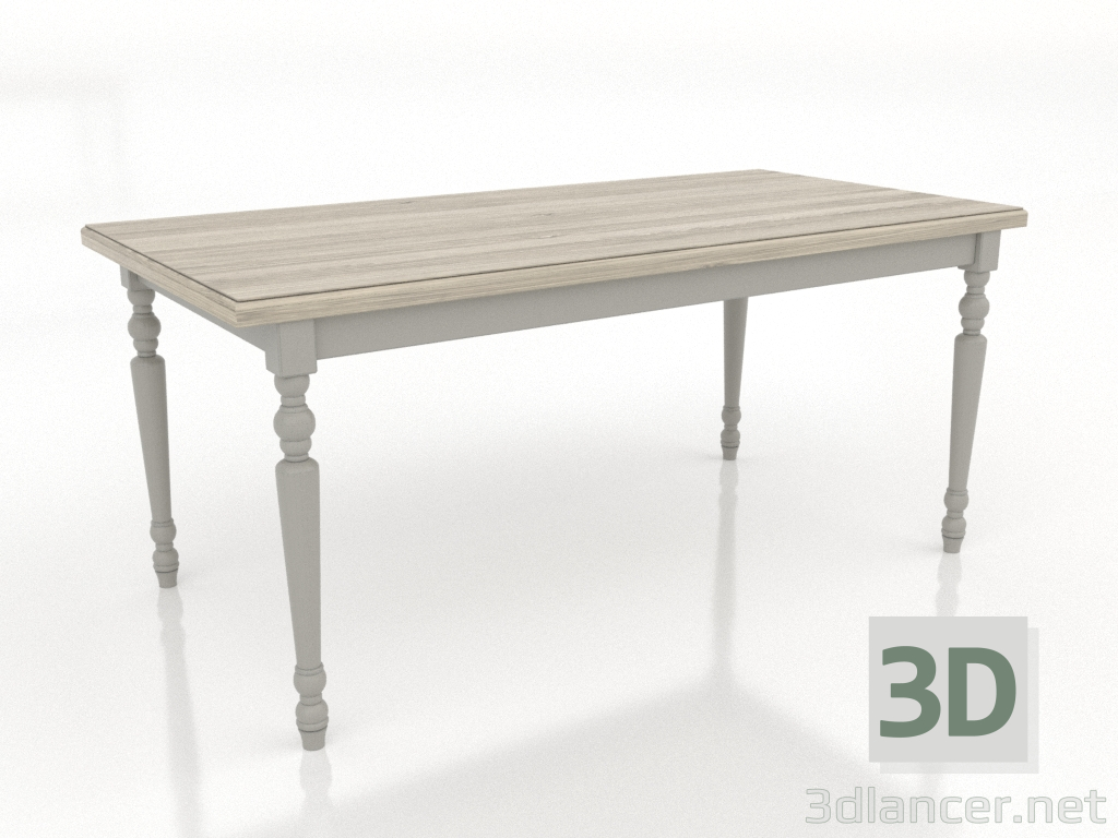 3D modeli Yemek masası 1600x800 mm (RAL 7044, açık meşe) - önizleme 3D modeli Yemek masası 1600x800 mm (RAL 7044, açık meşe) - önizleme