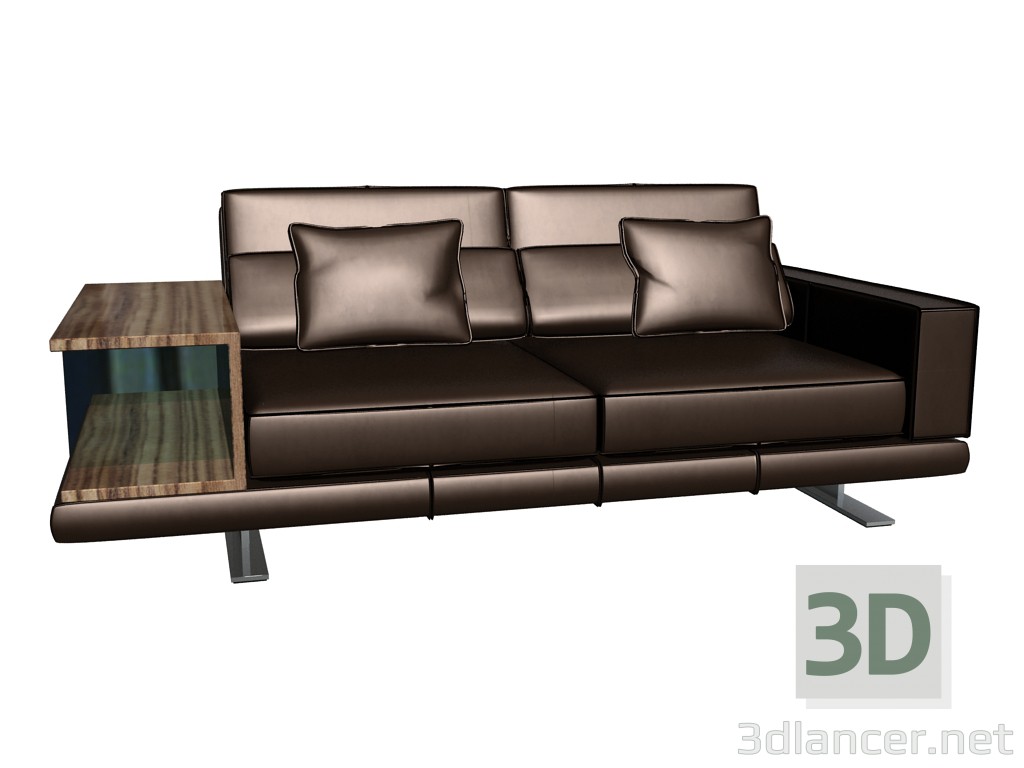 3D Modell Sofa mit Sockel Vero - Vorschau