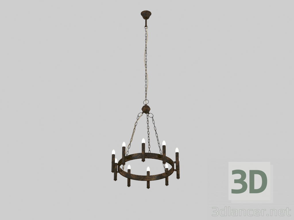 Modelo 3d Candelabro Fortezza (1144-10P) - preview