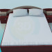 3d model Cama con mesitas de noche - vista previa