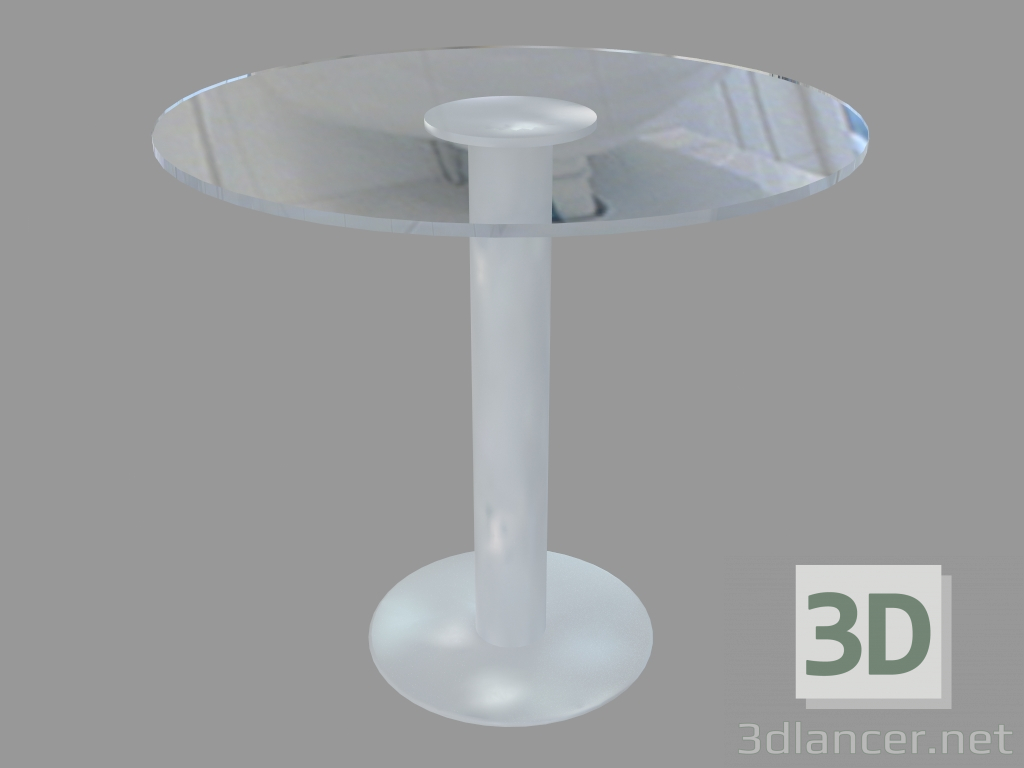 modèle 3D Table à manger (verre 80cm) - preview