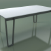 3d model Outdoor dining table InOut (938, Gray Lacquered Aluminum, White Enameled Lava Stone Slats) - preview