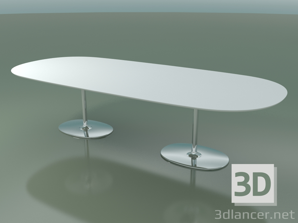 3D modeli Oval masa 0665 (H 74 - 300x131 cm, M02, CRO) - önizleme