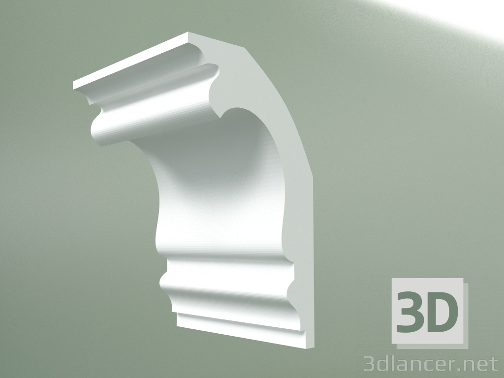 Modelo 3d Cornija de gesso (plinto de teto) KT115 - preview