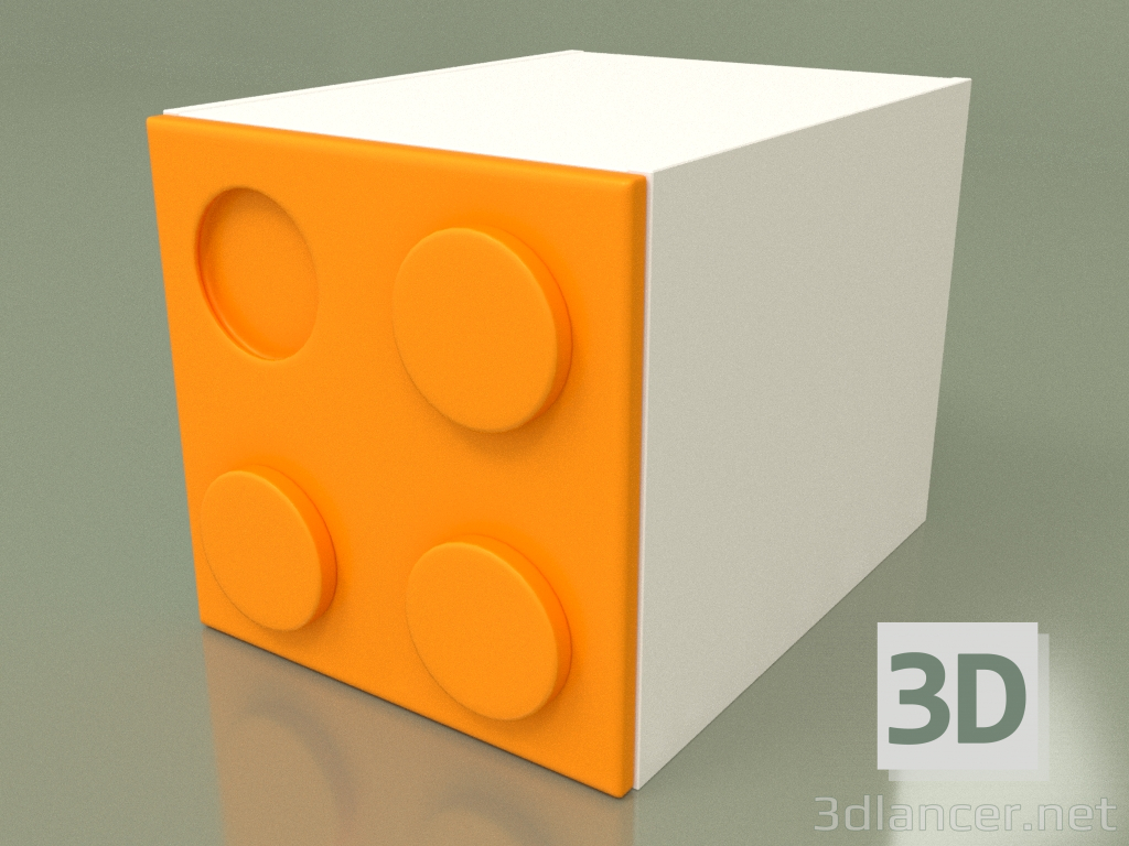 Modelo 3d Guarda-roupa infantil-cubo (Mango) - preview