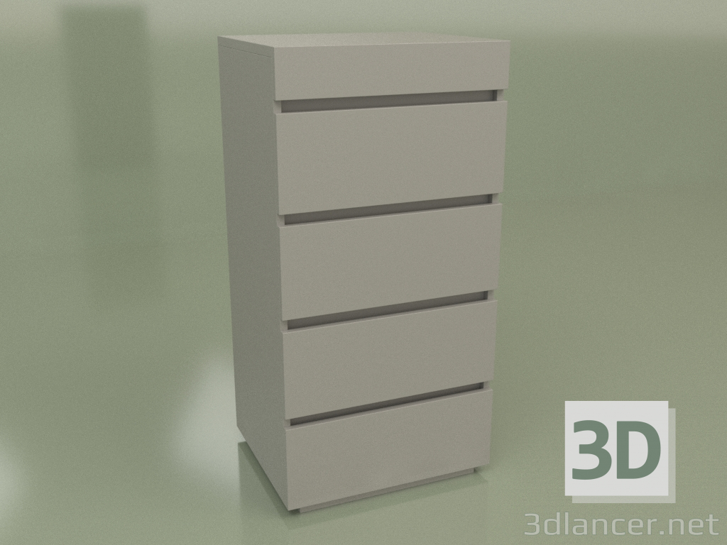 3d model Cajonera Mn 340 (gris) - vista previa