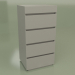 3d model Chest of drawers Mn 340 (gray) - preview