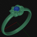 modèle 3D bague de fiançailles - preview