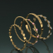 3d ring set model buy - render