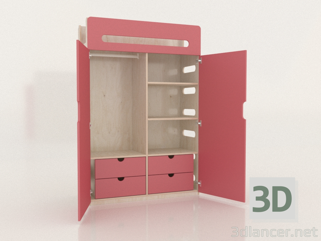 Modelo 3d Guarda-roupa aberto MOVE WD (WEMWD2) - preview