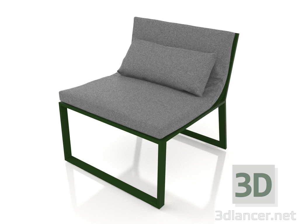 modèle 3D Chaise longue (Vert bouteille) - preview