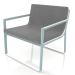 3d model Club chair (Blue gray) - preview