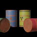 3d Pack of barrels v1_Rust part 2 model buy - render