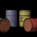 3d Pack of barrels v1_Rust part 2 model buy - render