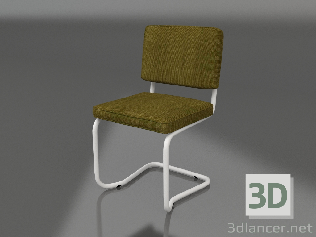 3d model Ridge Rib Kink Chair (Green) - preview