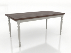 Tavolo da pranzo 1600x800 mm (RAL 7044, noce scuro)