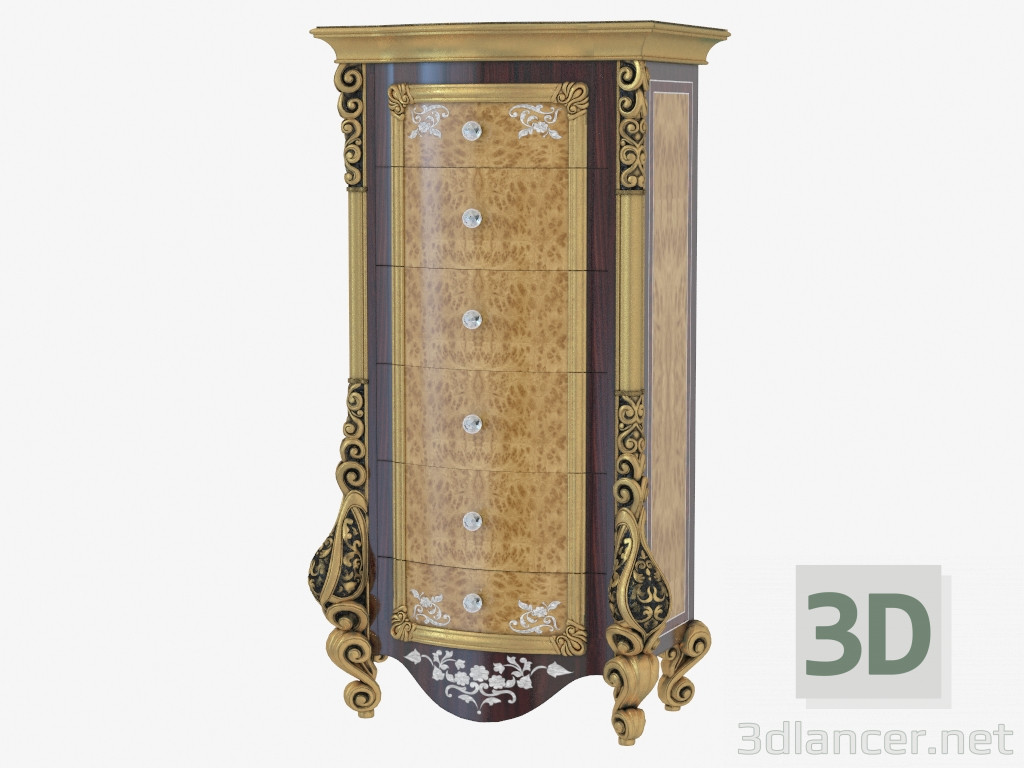 modèle 3D Commode en style classique 572 - preview