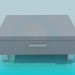 3d model Low stand with drawer - preview