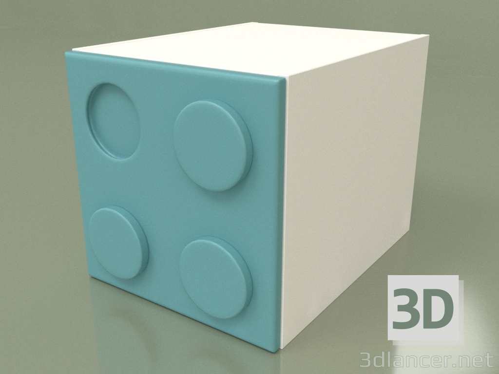 Modelo 3d Cubo de guarda-roupa infantil (Mussone) - preview