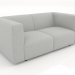 3D Modell 2-Sitzer-Sofa (L) - Vorschau