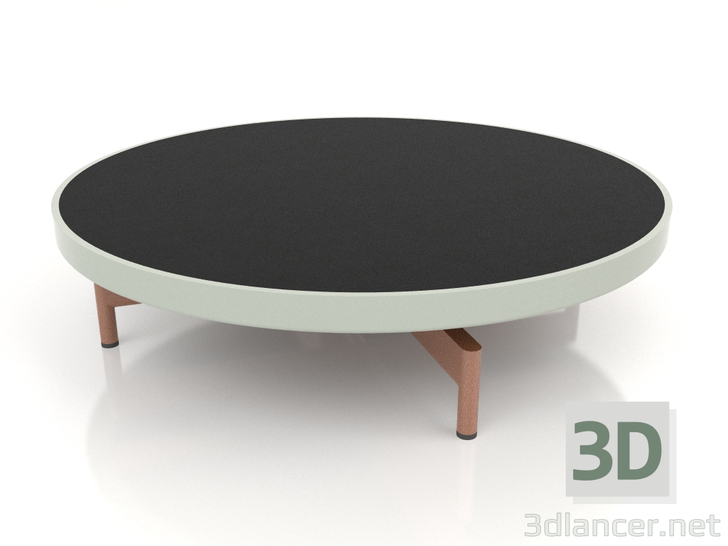 Modelo 3d Mesa de centro redonda Ø90x22 (cinza cimento, DEKTON Domoos) - preview