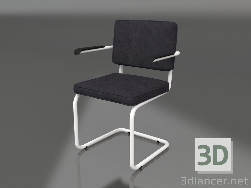 3d model Ridge armchair (Vintage Charcoal) - preview