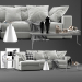 modello 3D di Divano Boconcept Cenova comprare - rendering