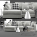 modello 3D di Divano Boconcept Cenova comprare - rendering