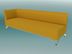 Triple sofa with armrest on the right (3R)