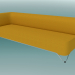 3d model Triple sofa with armrest on the right (3R) - preview