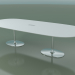 3d model Oval table 0665 with insulating sleeve for wires (H 74 - 300x131 cm, M02, CRO) - preview