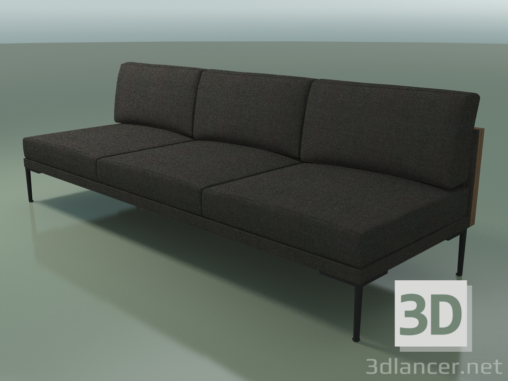 3d model Módulo central 5244 (nogal) - vista previa