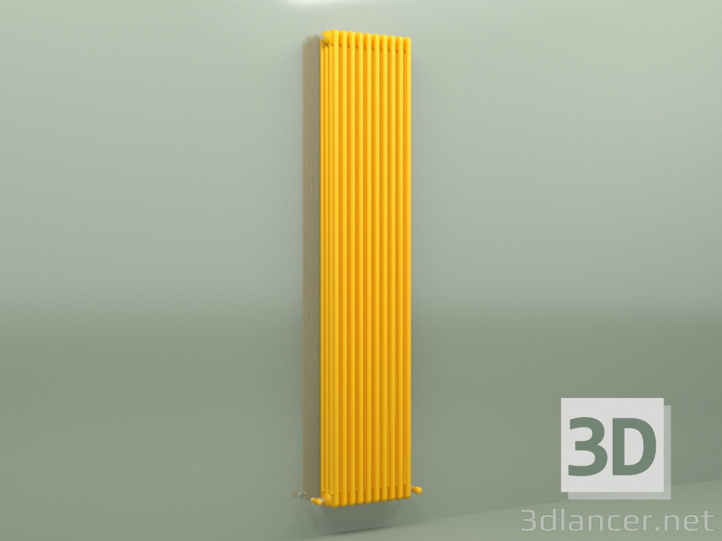 3d модель Радиатор TESI 4 (H 2200 10EL, Melon yellow - RAL 1028) – превью