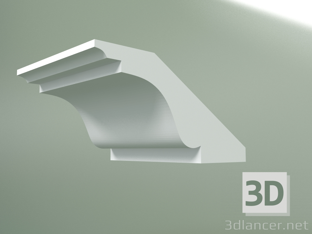 Modelo 3d Cornija de gesso (plinto de teto) KT117 - preview