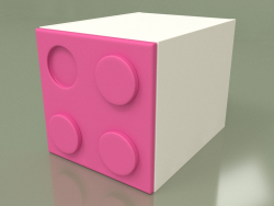 Armoire-cube pour enfants (Rose)