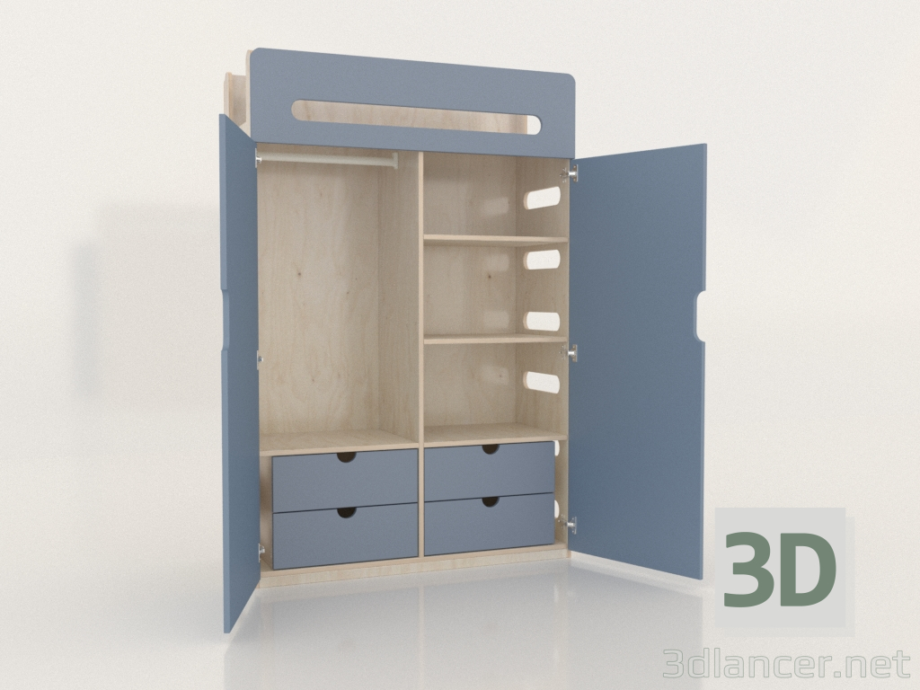 modello 3D Armadio aperto MOVE WD (WAMWD2) - anteprima