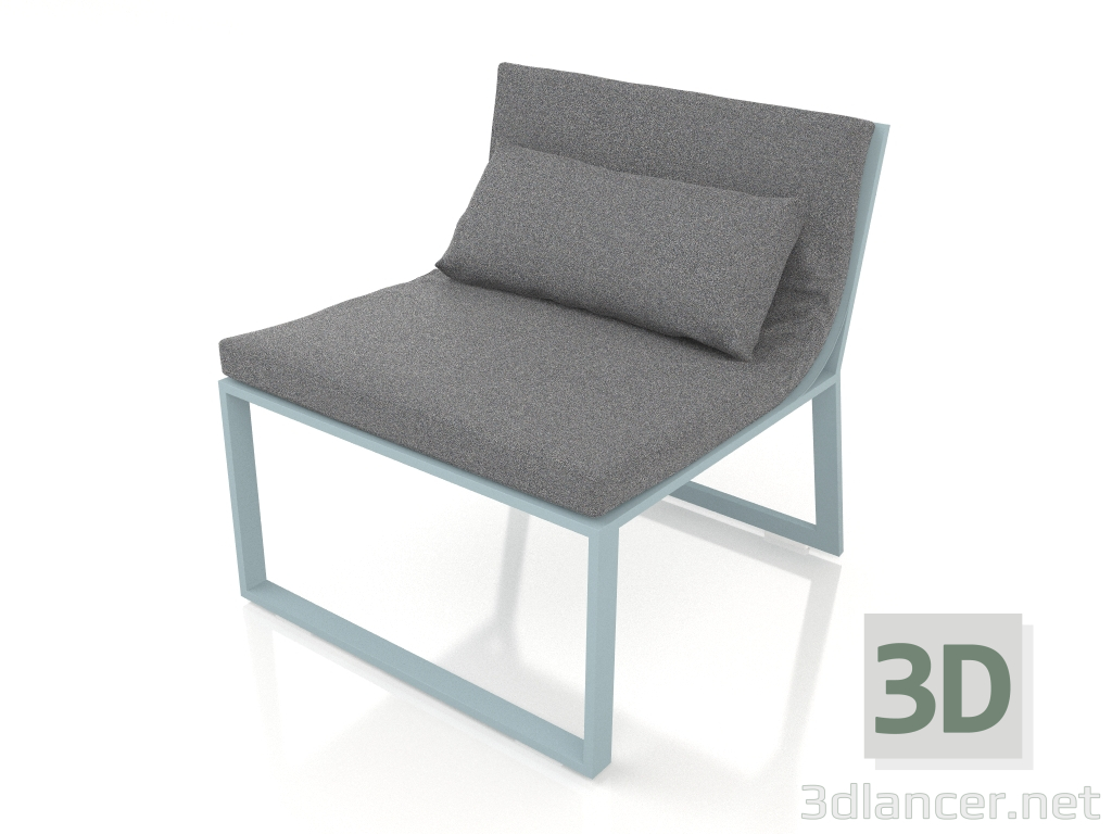 3d model Sillón (gris azul) - vista previa