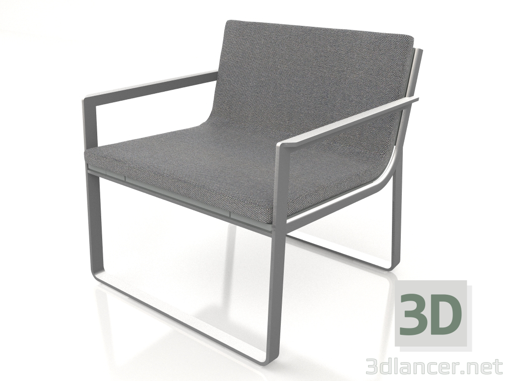 3d model Sillón club (antracita) - vista previa