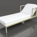 3d model Chaise longue with raised headrest (Gold) - preview