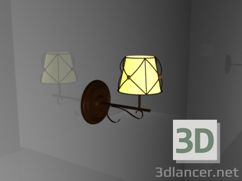 Modelo 3d arandelas de parede - preview