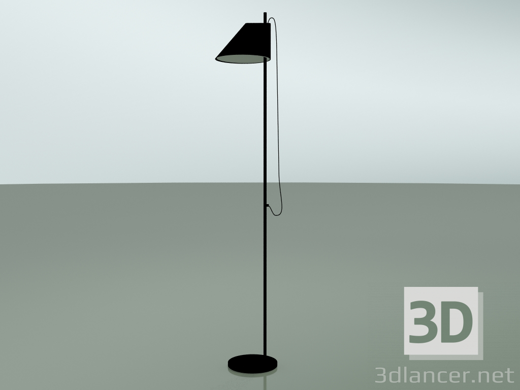 3 डी मॉडल फ्लोर लैंप YUH FLOOR (LED 27K, BLK) - पूर्वावलोकन