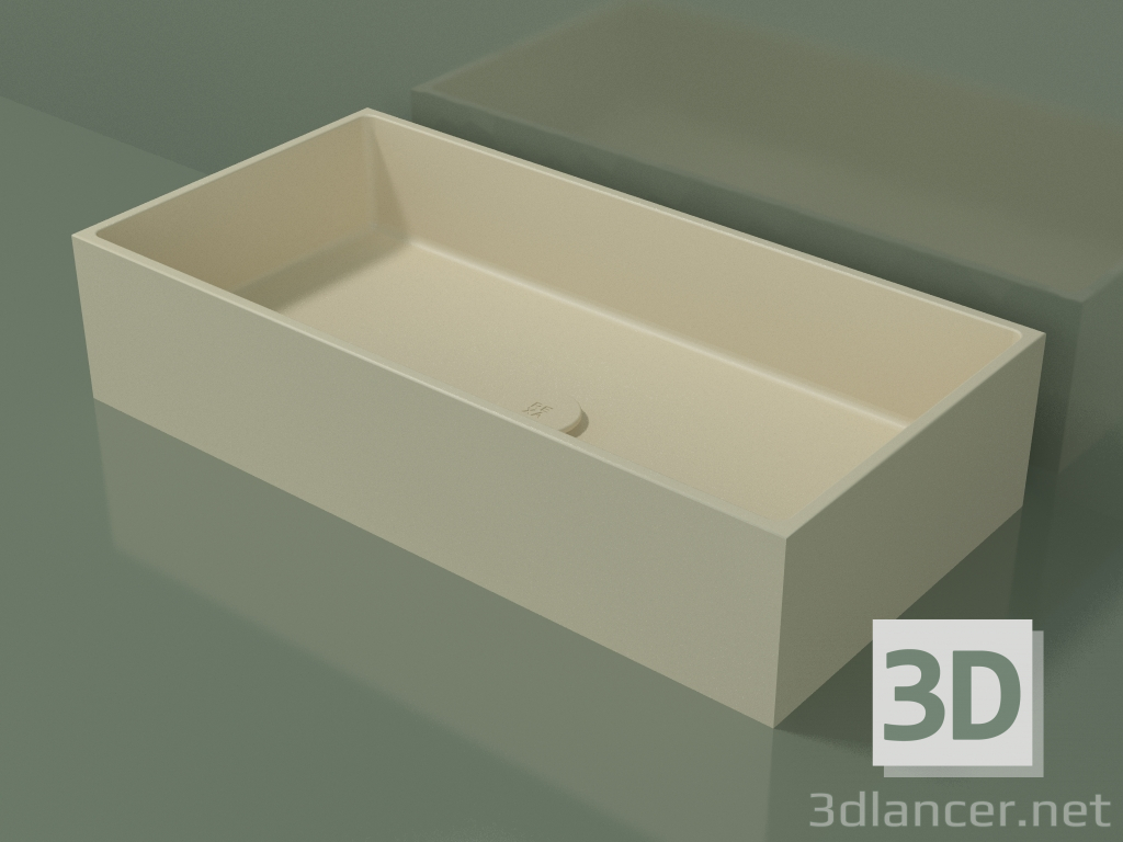 3d model Lavabo sobre encimera (01UN41101, Bone C39, L 72, P 36, H 16 cm) - vista previa