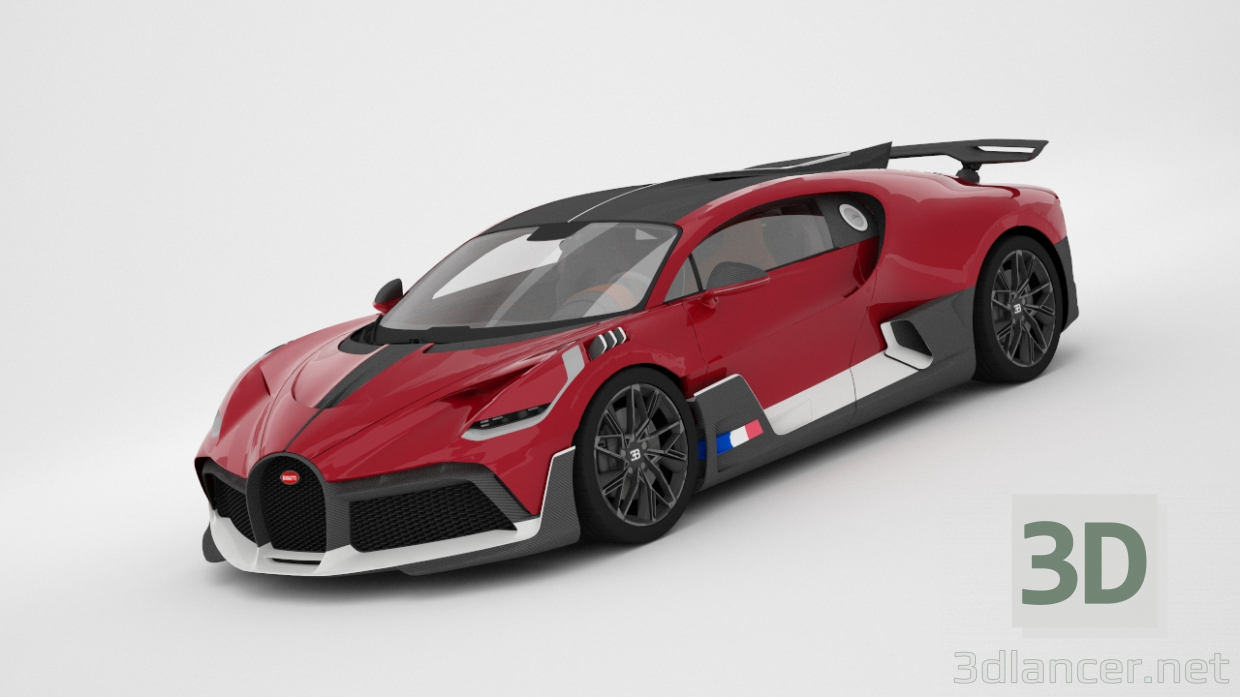 Bugatti DIVO 3D-Modell kaufen - Rendern